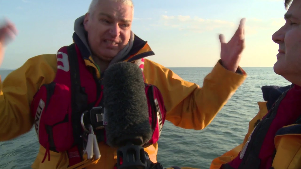 tonight show Phil Hoyles on board the RNLi Mumbles lifeboat