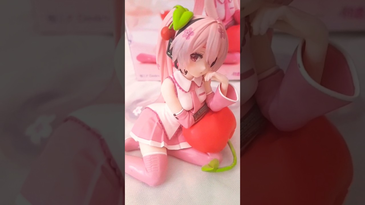 Unboxing a Sakura Miku Taito Desktop Cute Cherry Cushion Ver. Figure !!! #asmrunboxing #hatsunemiku