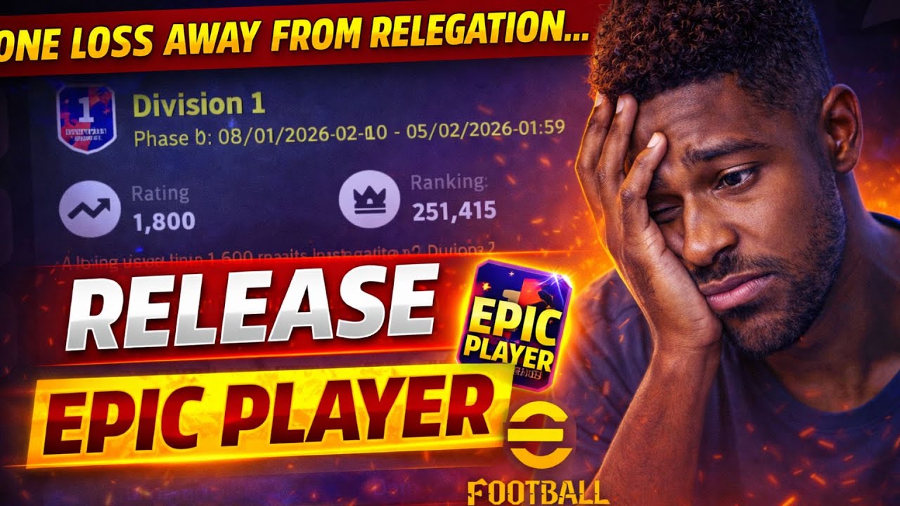 Lose This Match… I Have to Release an EPIC Player 😡 | eFootball Relegation Battle