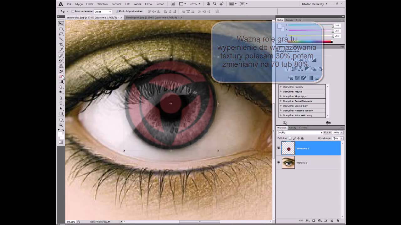 Jak zrobić realistycznego Sharingana w Photoshop CS4 HD