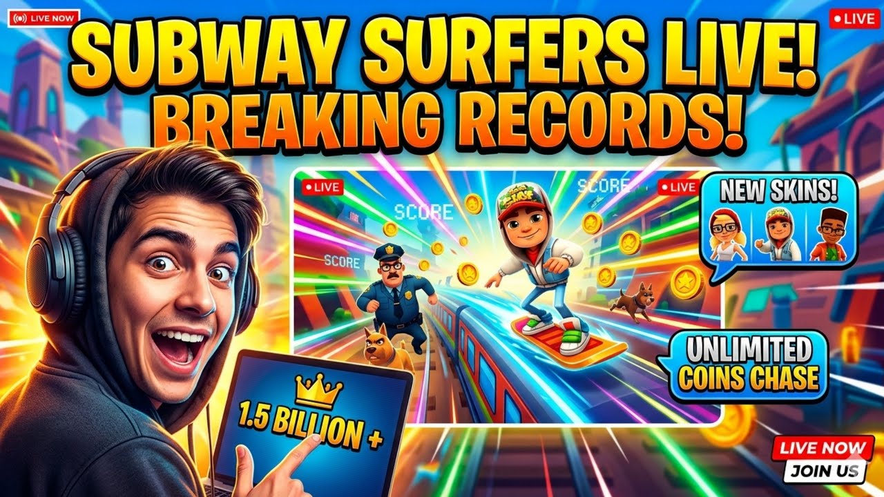 Subway Surfers LIVE 🔴 | High Score Challenge 😱 | Non-Stop Gameplay | #shorts #live