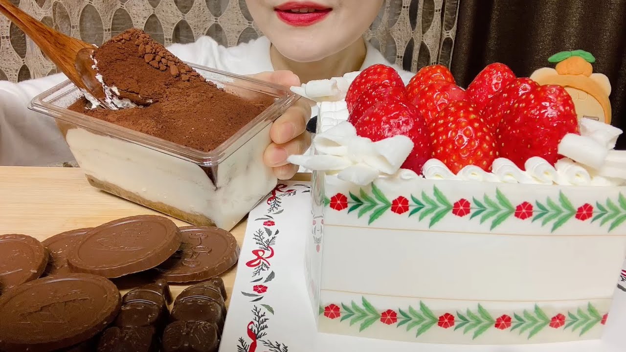 피스쿠찌 딸기케이크🍰 티라미수케이크😋 살살 녹아버려요~ピスクチ イチゴケーキ🍰 ティラミスケーキ😋 とろけてしまいます~