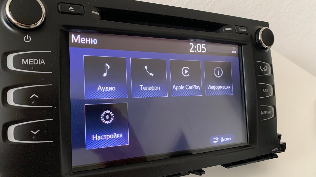 Оригинальный , заводской CarPlay и Android Auto для Toyota Highlander  2014-2019