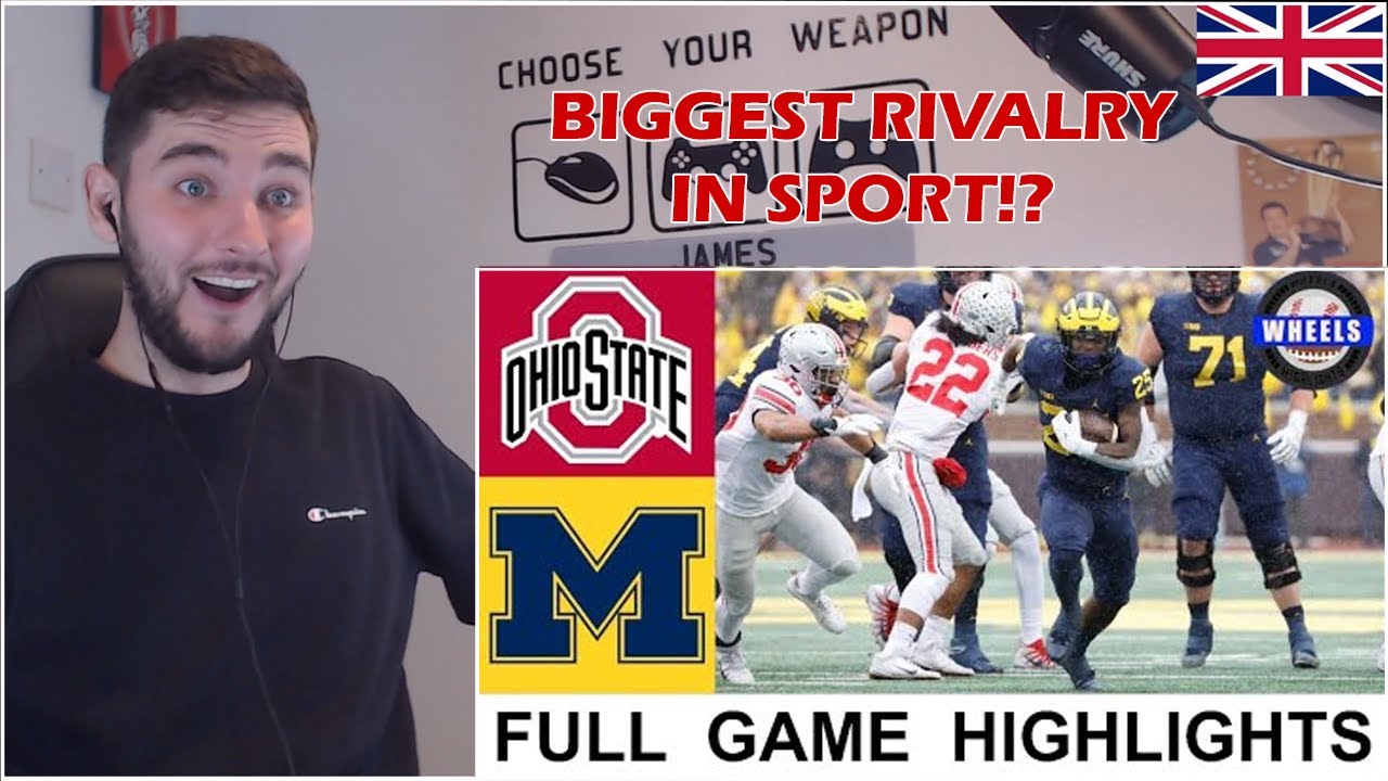 British Soccer Fan Reacts to College Football - Ohio State vs Michigan Highlights (Biggest Rivalry?)