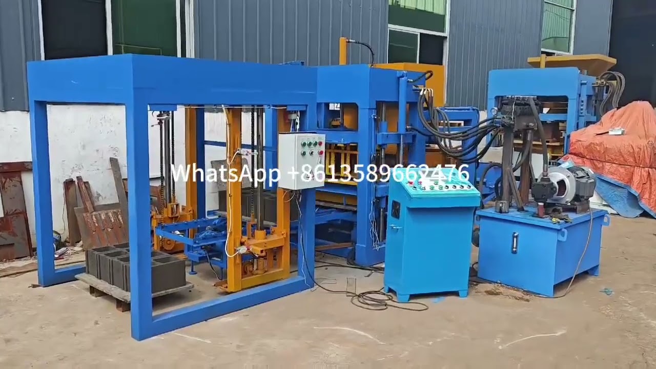 Fully automatic Concrete cement block making machine 4-6-8 inch hollow blocks molding machine