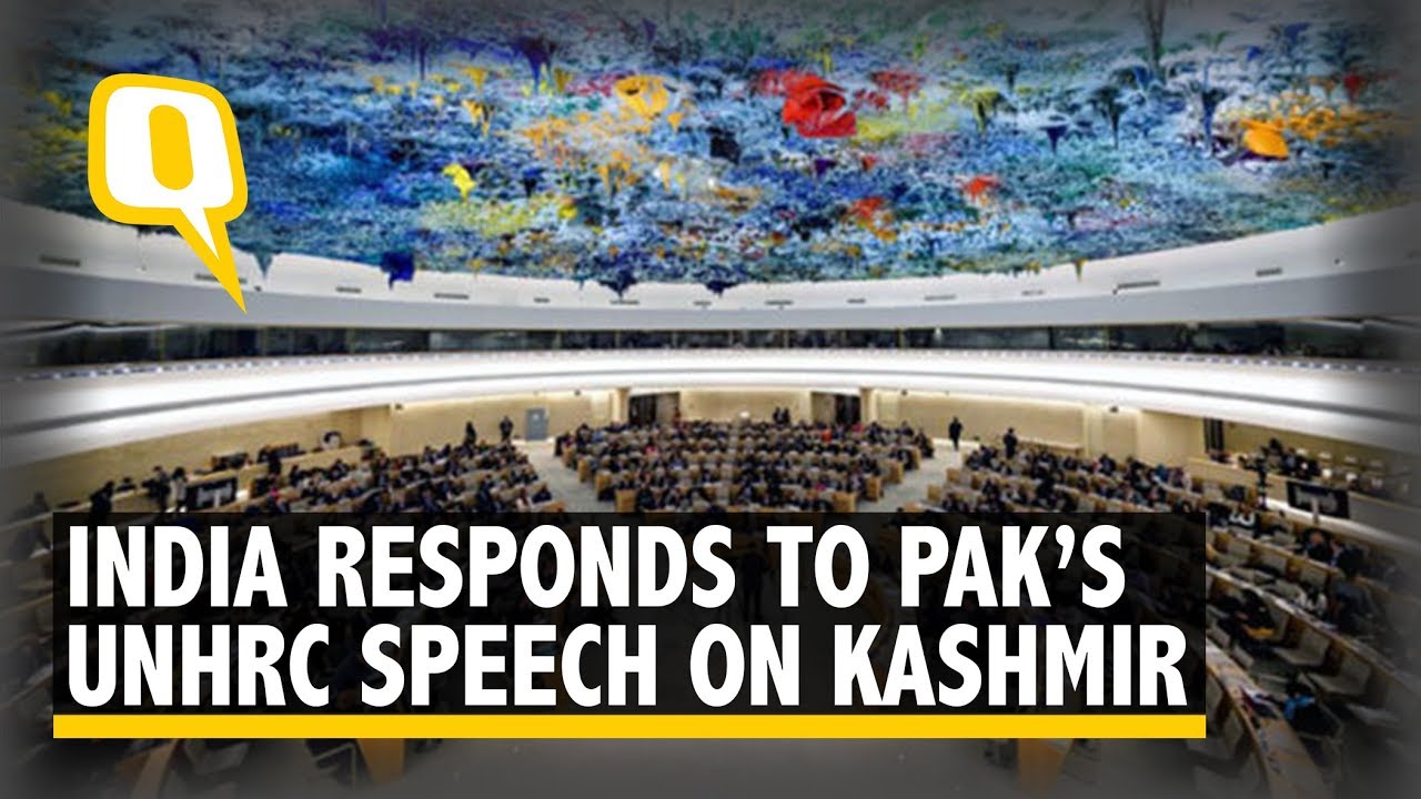 India Responds to Pakistan Foreign Minister's Speech on Kashmir at UNHRC