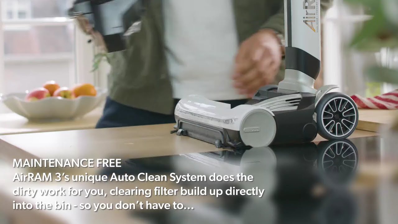 Gtech AirRAM 3 Cordless Vacuum Cleaner with Anti-Hair Wrap Bar - Dual Edge-Clean Brushes -|Link in👇|