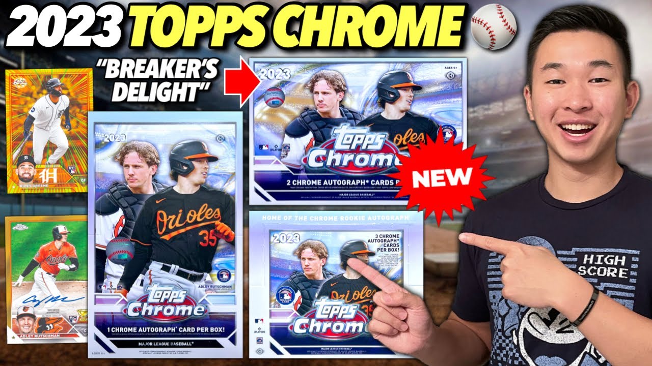 *BIG HITS! 🤯🔥* BRAND NEW 2023 Topps Chrome Baseball Hobby, Jumbo, & Breaker's Delight Box Reviews