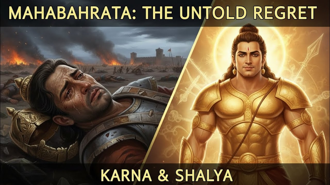 मरते समय शल्य ने कर्ण के लिए क्या कहा? | Mahabharat की सबसे भावुक कहानी #suryaputrakarn #mhabharat 