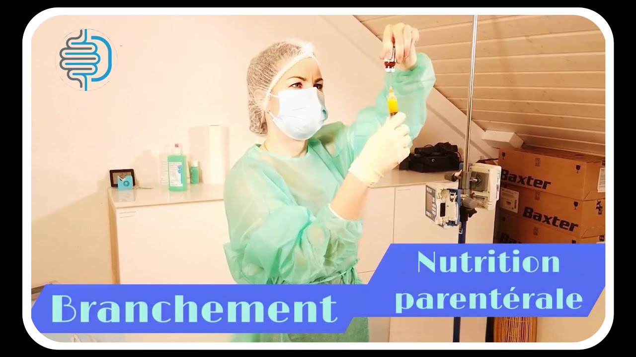 Nutrition Parentérale Picc-Line branchement à domicile - partie 1