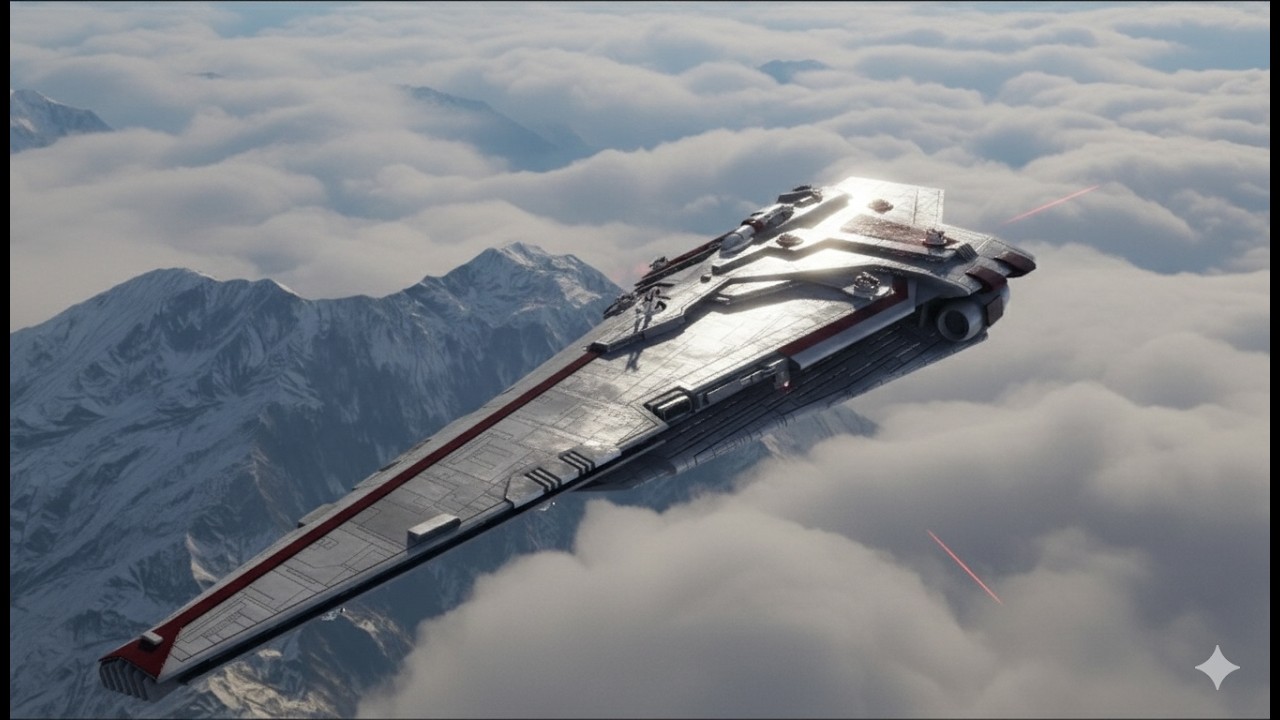 Galactic Empire Fleet vs New Republic Fleet - Star Wars Empire At War Remake - 175