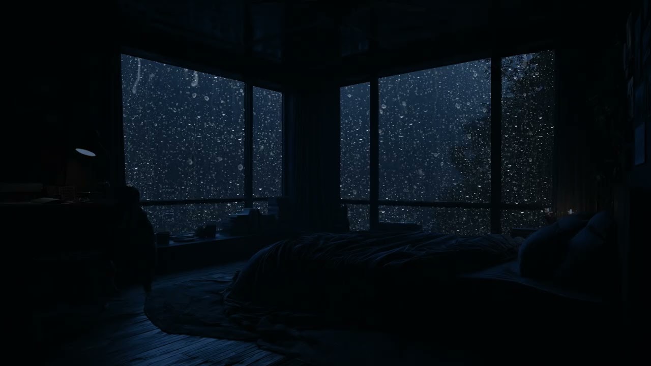 Gentle Rain Ambience for Sleepless Nights | Drift Off Naturally and Stay Asleep Till Morning
