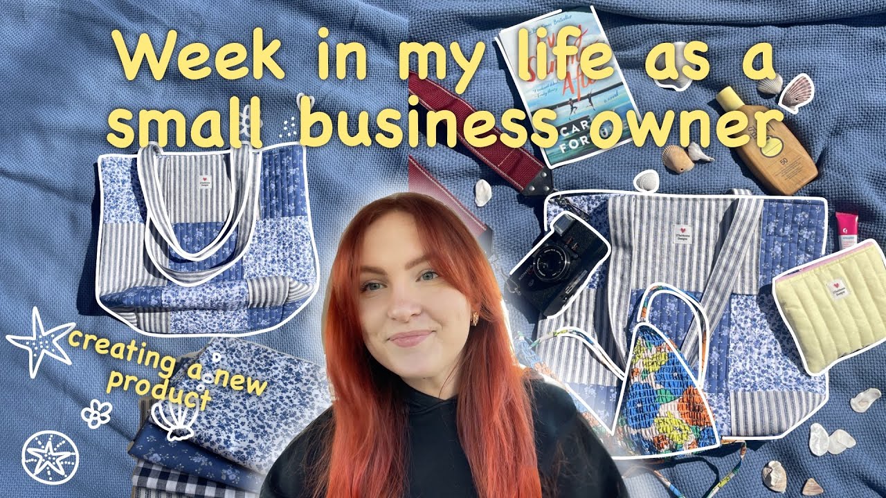 Come to work with me as a small business owner | Creating new bag design | 🌺Beach collection
