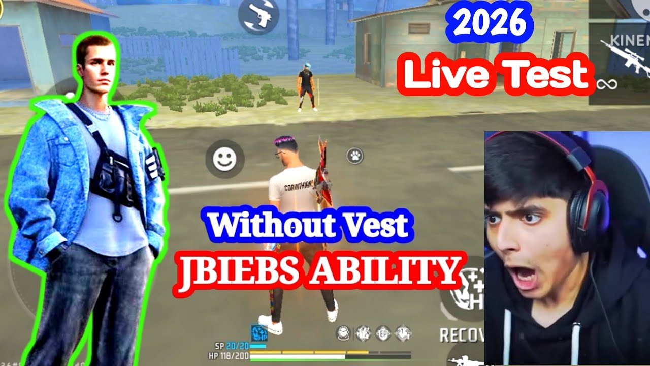 ELITE ANDREW VS J BIEBS // j biebs character ability test 2026 / free fire j biebs character ability