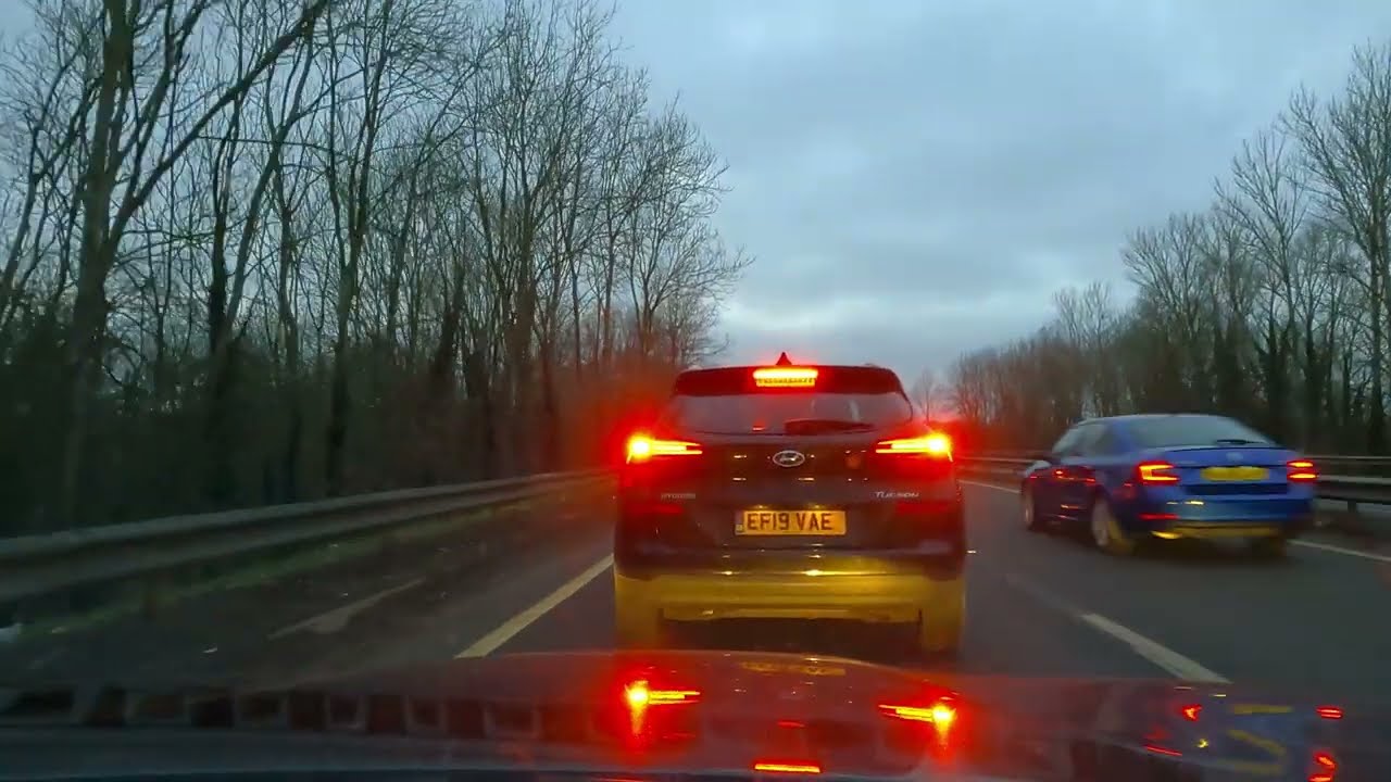 Driving from Milton Keynes to Buckingham via A421 and A422.