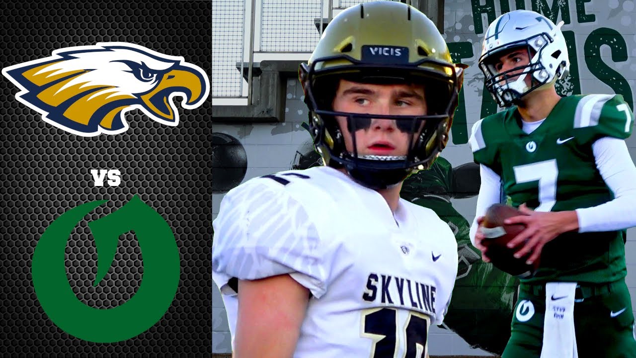 The Rock Battle | Utah High School Football:Skyline Eagles 🦅 vs Olympus Titans 🟢⚪  Highlights (2020)