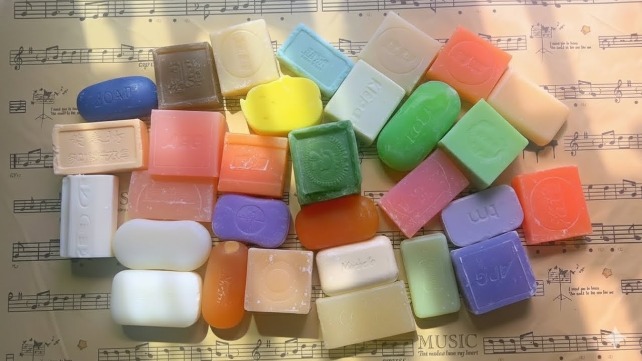 🤩Relaxing ASMR SOAP•Cutting Dry Soap•Bundle of mix colourful ✨ soap & cutting asmr