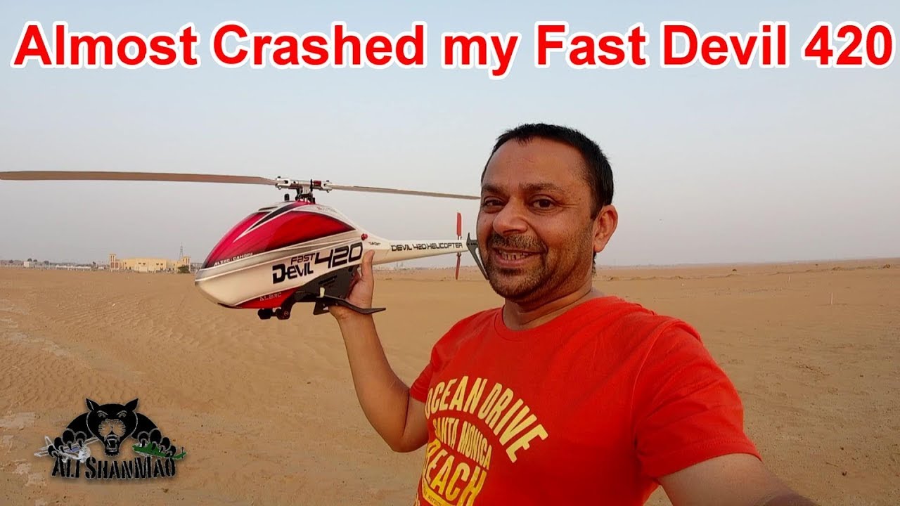 Almost Crashed my Crazy Fast RC Helicopter ALZRC Fast Devil 420