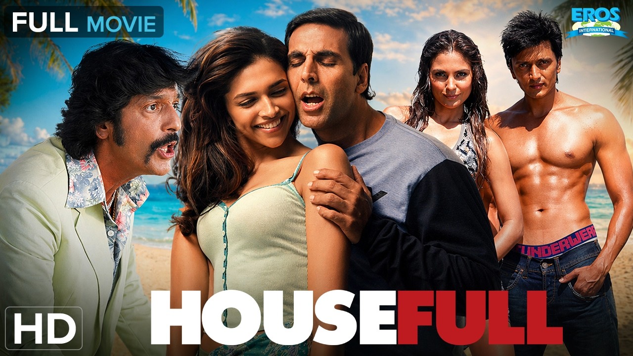Housefull (हाउसफुल) - Full HD Movie | Riteish + Akshay Comedy Madness 🔥 | Bollywood Best Comedy