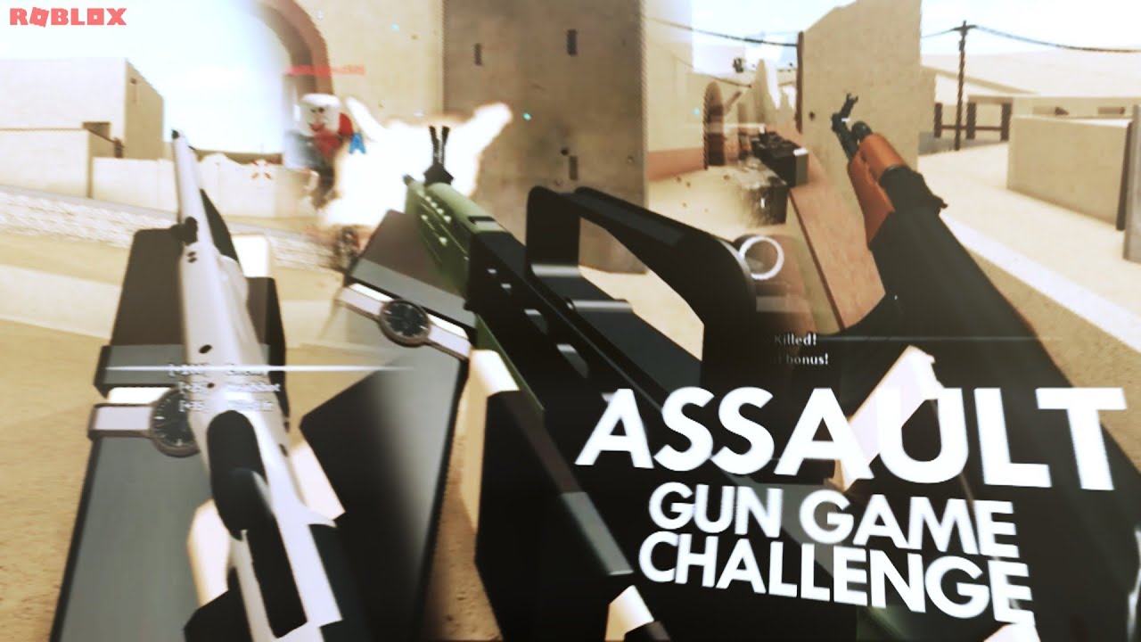 GUN GAME CHALLENGE in PHANTOM FORCES (ROBLOX)