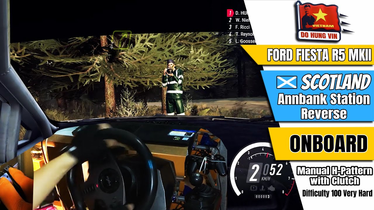 Dirt Rally 2.0 Ford Fiesta R5 MKII Scotland H Pattern With Clutch Onboard