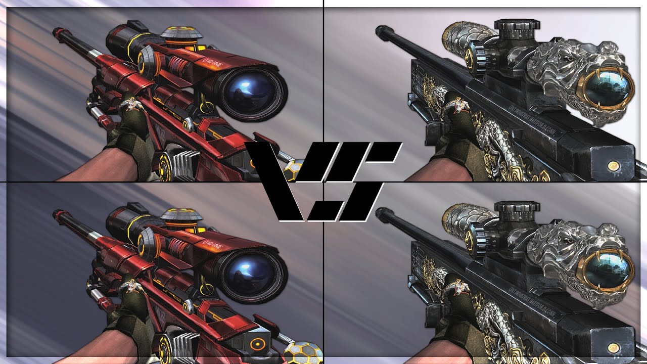 CrossFire 2.0 : AWM RED FRAME HAWK vs AWM INFERNAL DRAGON [VVIP Comparison]
