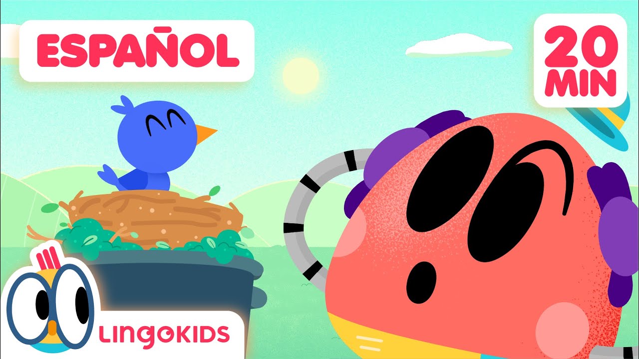 Explora el nido con Baby Bot 🪺 ¡cuántas sorpresas! 🎈 | Lingokids