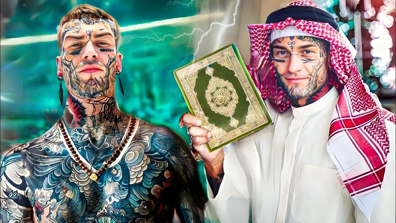 أخـ.ـطر مـجـ.ـرم يعتنق الإسلام بوشومه الشيطانية و يزلزل العالم بعد أن وجد سرا خطيرا في شاب مسلم!