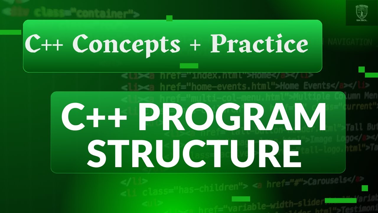C++ Program Structure for Beginners (include iostream, main(), semicolons)