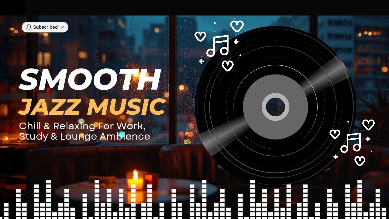 Smooth Jazz Music – Chill & Relaxing Background Jazz Vibes for Work, Study & Night Ambience