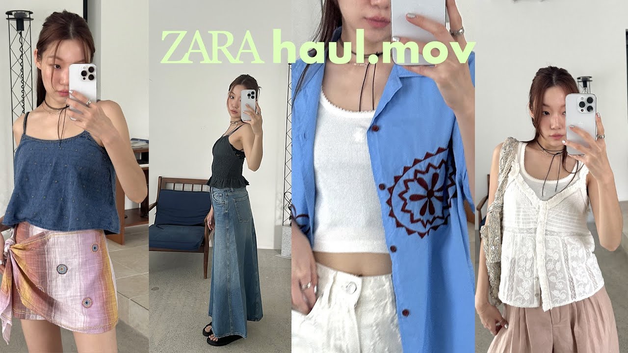 (ENG) 돌아온 ZARA HAUL 귀여운거만 골라 모아서....🎀 바캉스 룩 끝판왕 ☀ (feat.맨즈 꿀템)