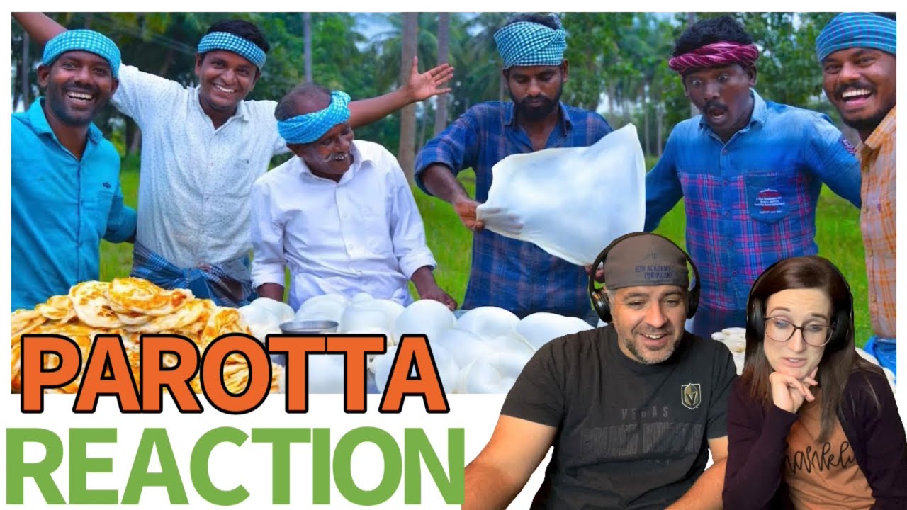 PAROTTA | Soft Layered Paratha Recipe Cooking in Village REACTION