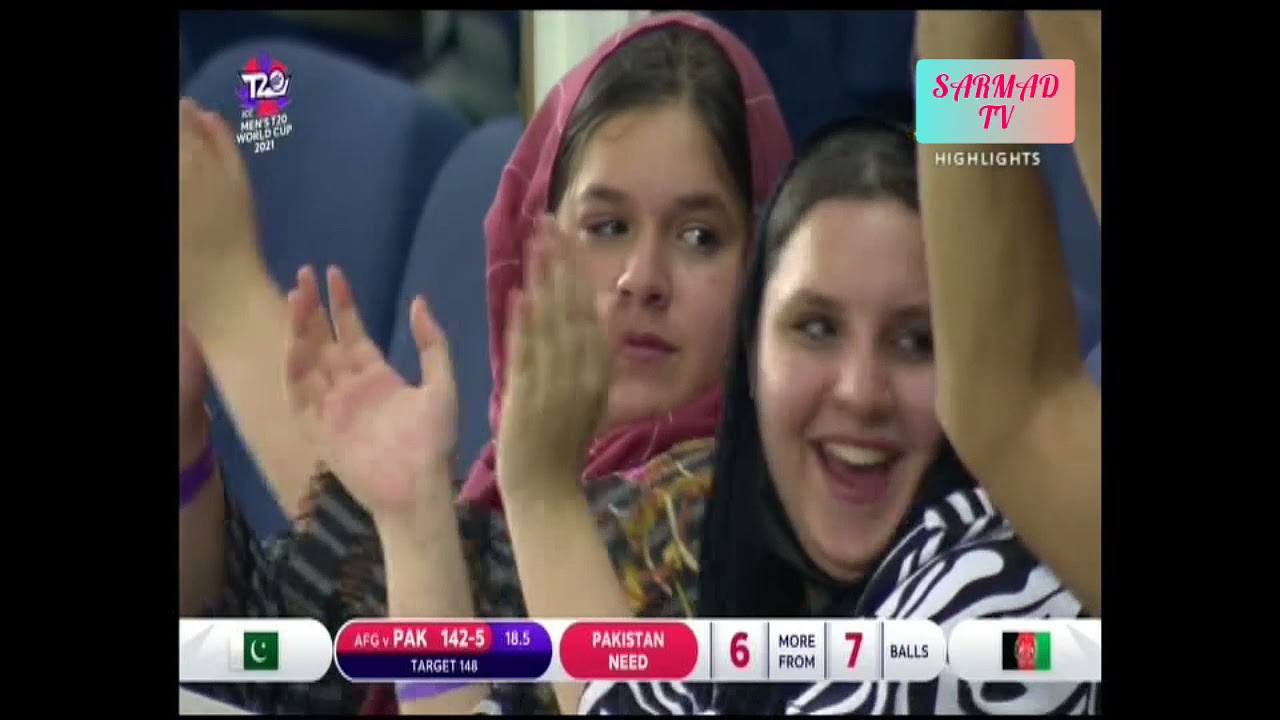 Asif Ali Last Over Pak Vs Afghanistan T20 World Cup 2021 Four Sixes HD cricket