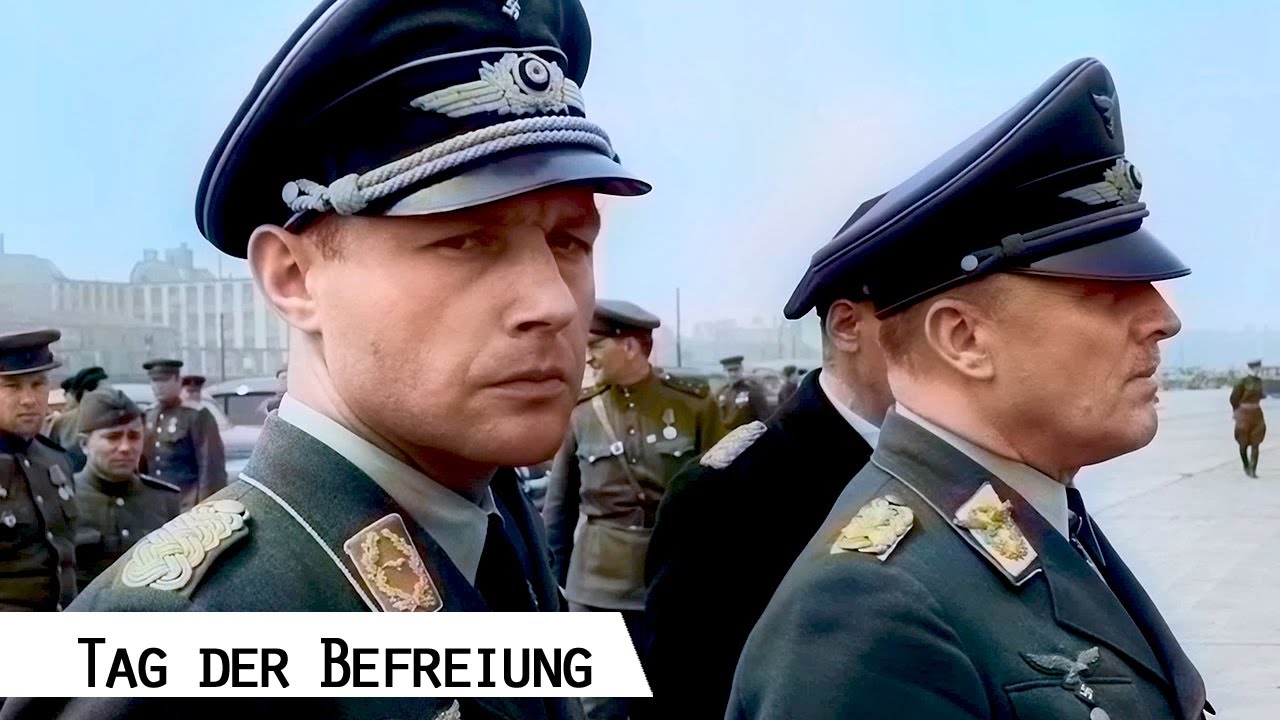 8. Mai 1945 - Kapitulation der Wehrmacht in Berlin (koloriert mit künstlicher Intelligenz)
