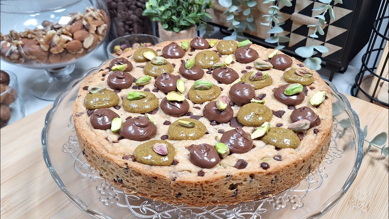 Cookie pizza pistache chocolat façon Cédric Grolet 😍😍😍