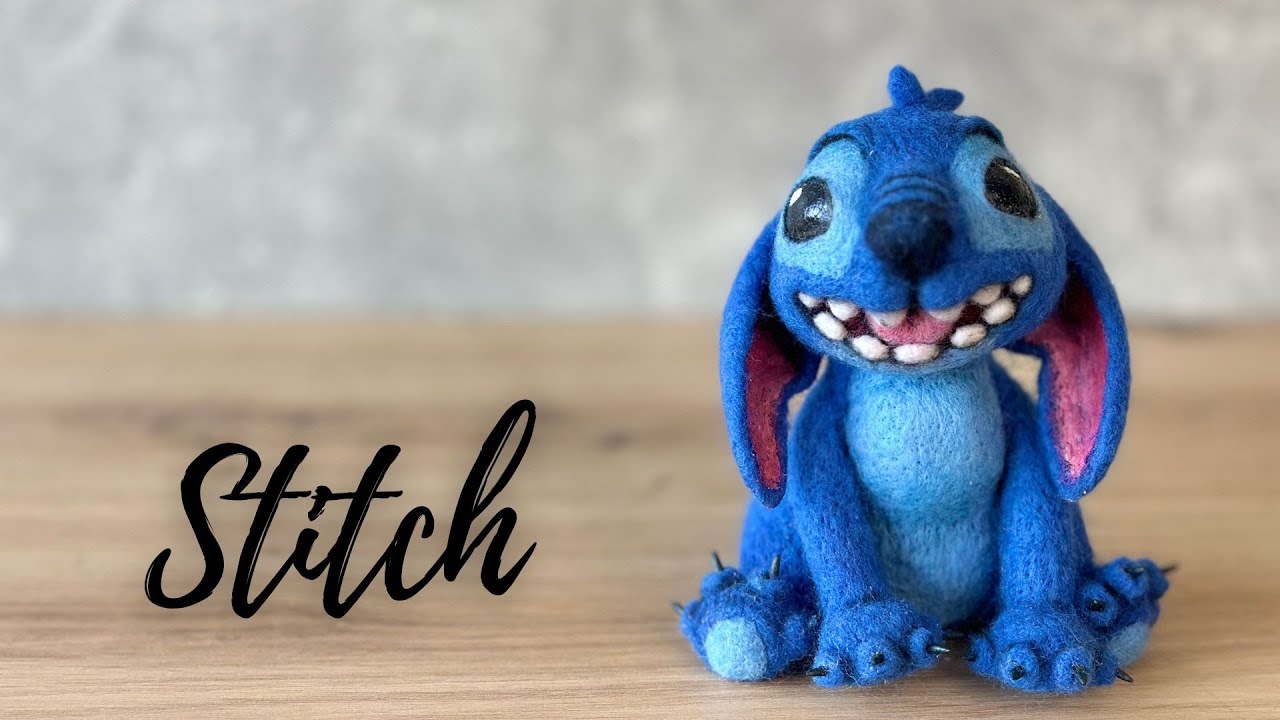 Creating Adorable Stitch Characters through Felting | DIY Felting Tutorial