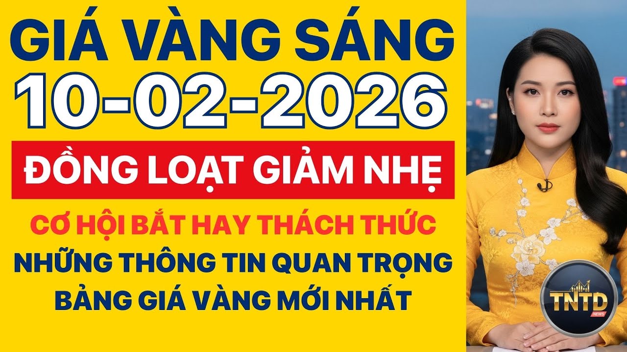 Giá vàng hôm nay | Sáng Ngày 10/2/2026 | GIá vàng thế giới, trong nước, giá bạc, ngoại tệ, Bitcoin.