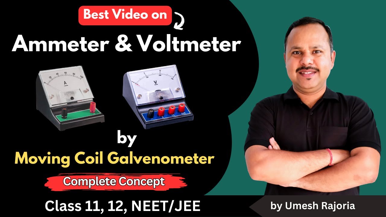 Ammeter and Voltmeter by Galvanometer | Magnetic effect of current | 12 Physics 