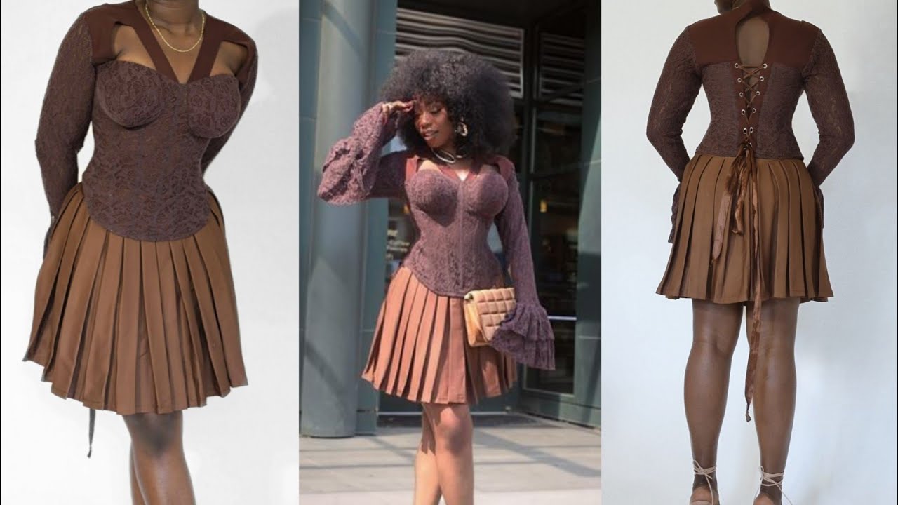 How to Sew a Corset Top with Double Inverted V Keyhole Neckline | Step-by-Step Tutorial