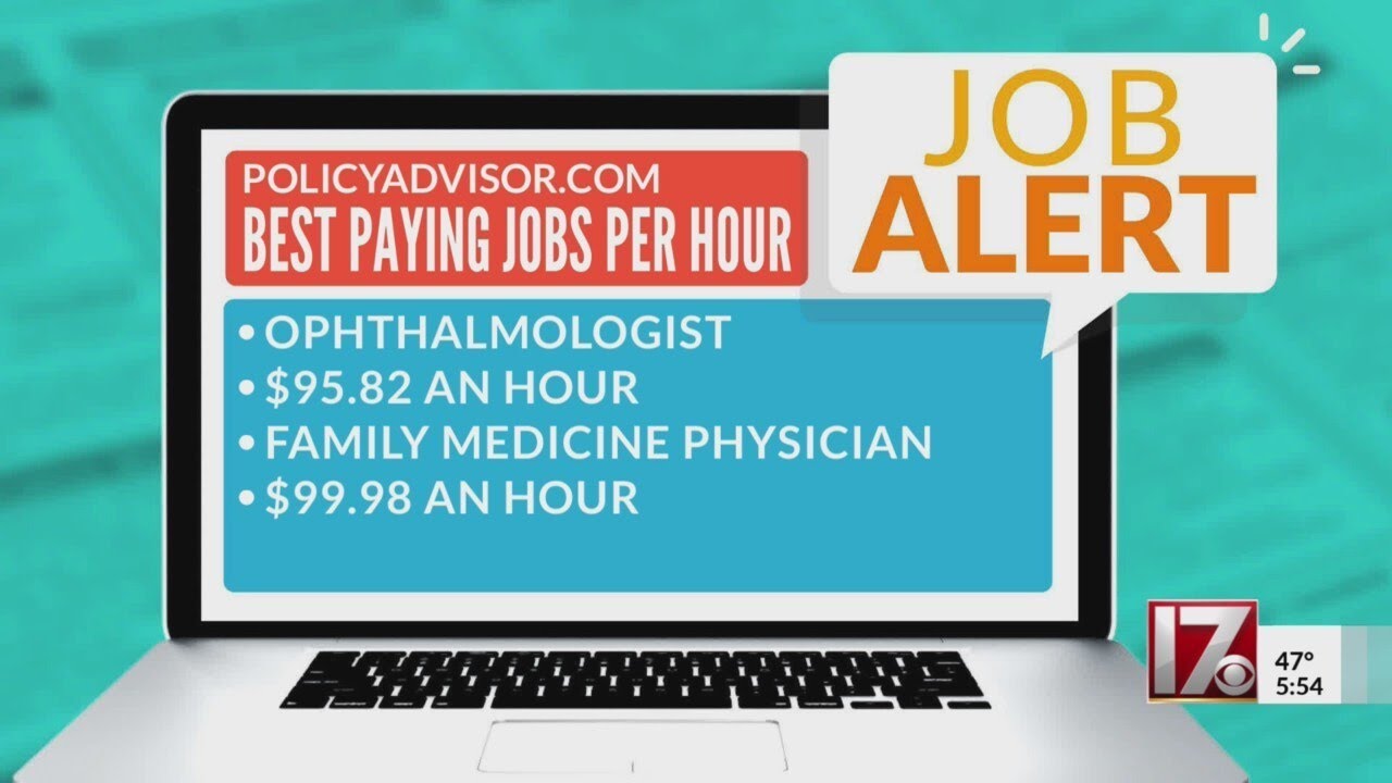 Job Alert: Best-paying jobs per hour