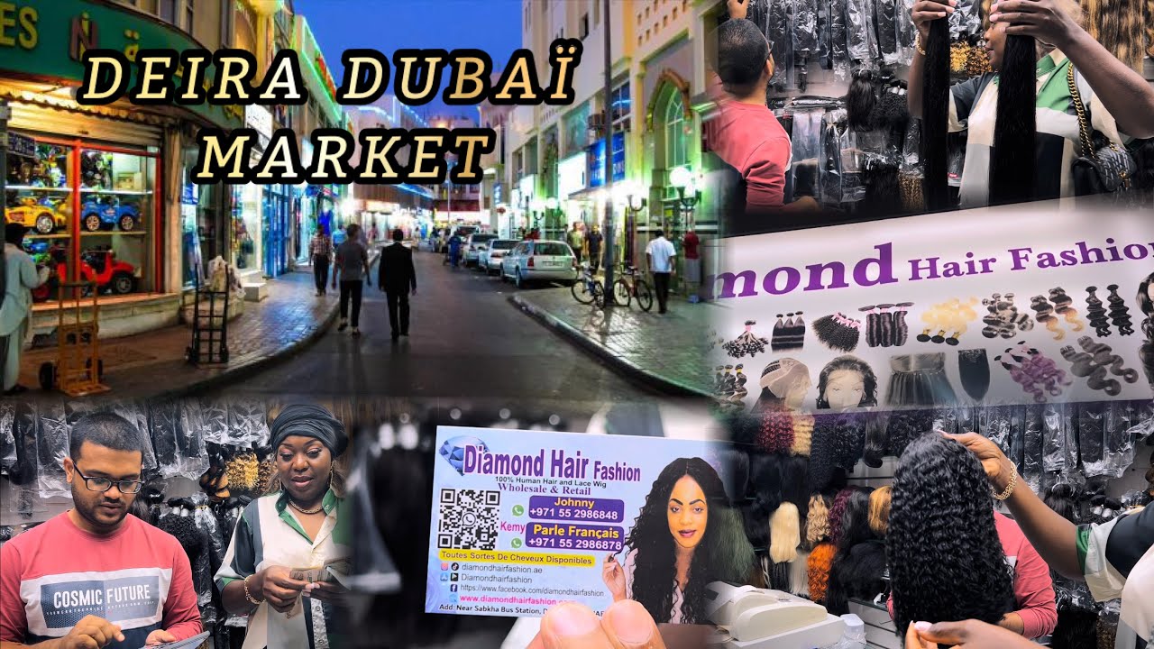 Mes achats perruque,au  marché Deria Dubai, de très bonne qualité, ￼￼￼#wigs #Deria #dubai