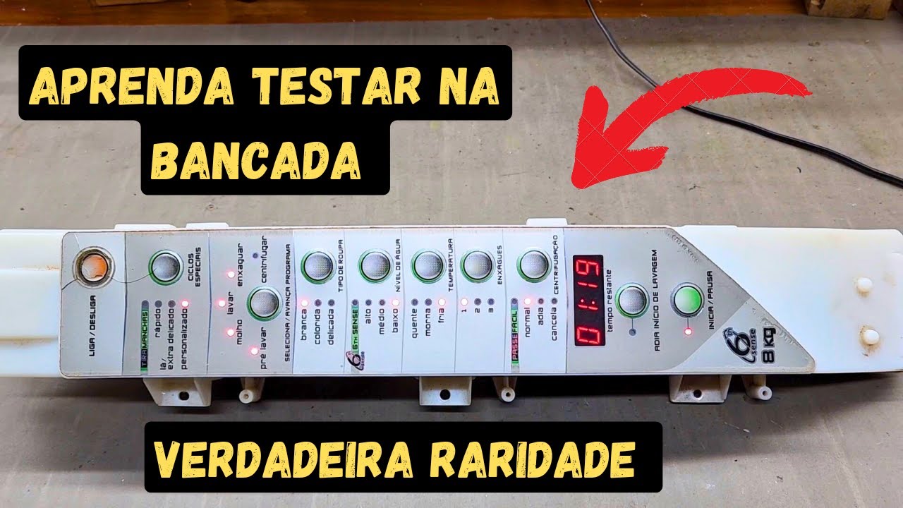 LAVADORA BRASTEMP SEXTO SENTIDO (aprenda testar as placas)