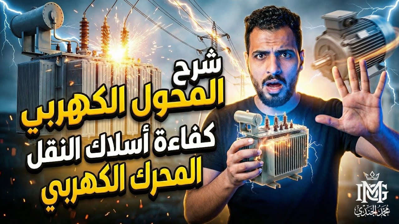 شرح كافي و وافي للمحول الكهربي - كفاءة اسلاك النقل - المحرك الكهربي - الفصل الثالث فيزيا كهربيه 