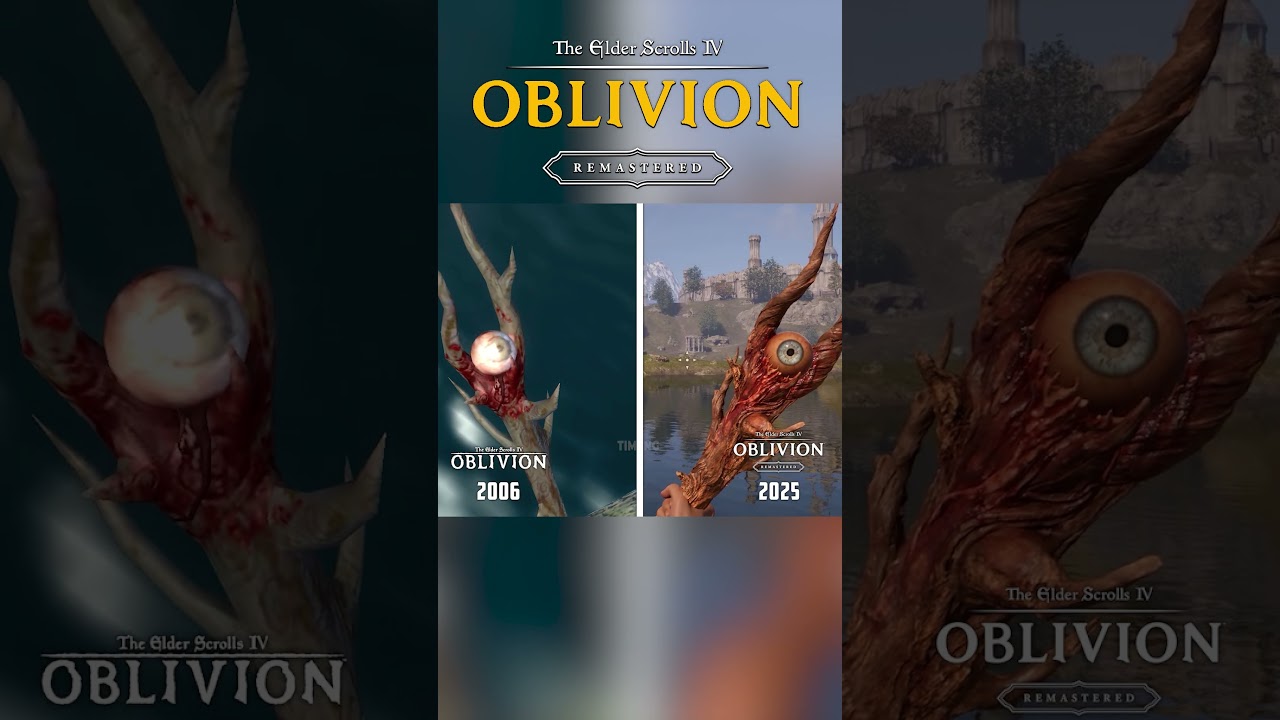 🤯 Daedric Artifacts Comparison... Oblivion vs Oblivion Remastered #oblivion #oblivionremastered