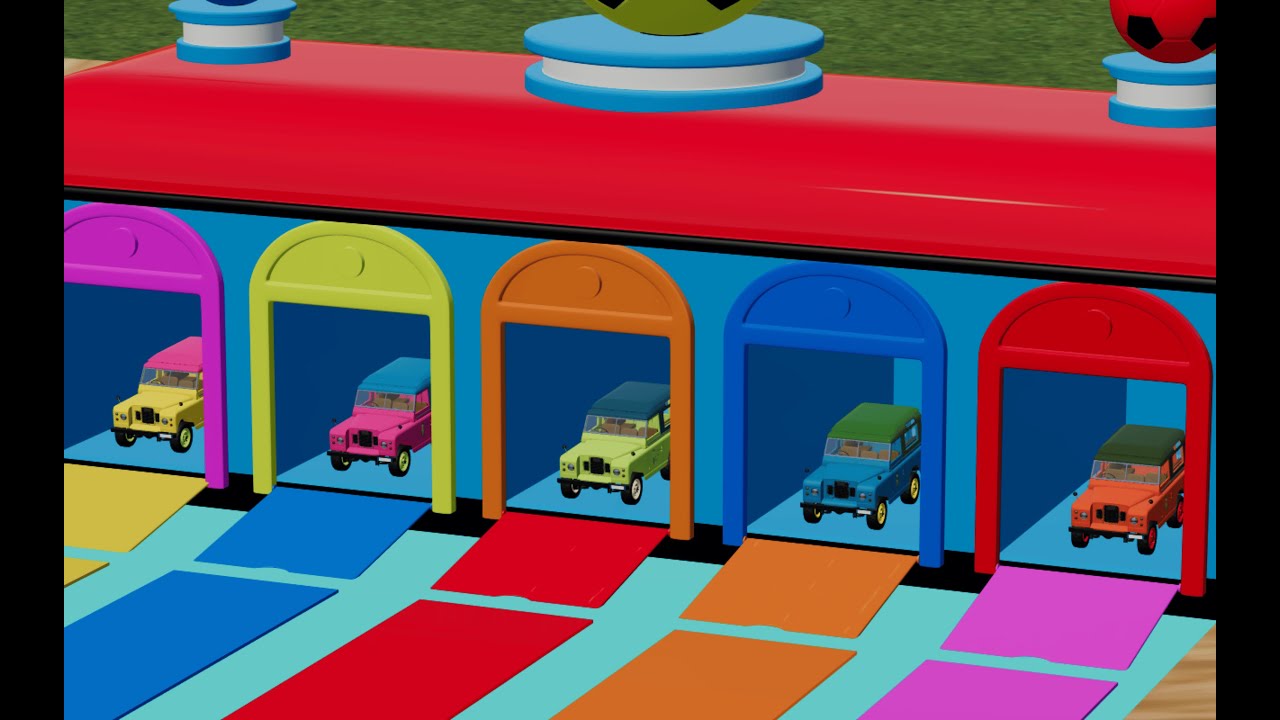 TRANSPORTING CARS, TRACTOR BALL, POLICE CARS, TRUCK OF COLORS! WITH TRUCKS! - FS 22 #2