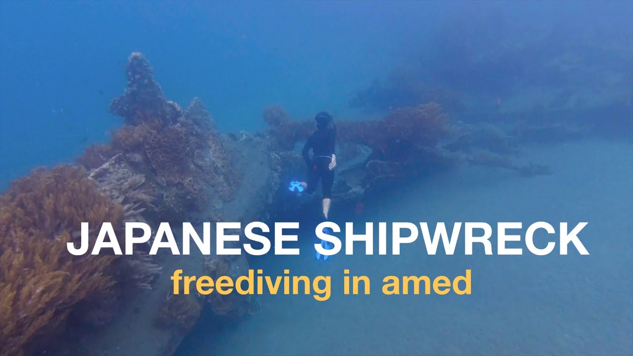 Bangkai Kapal Perang Jepang - Amed Freediving | Bali