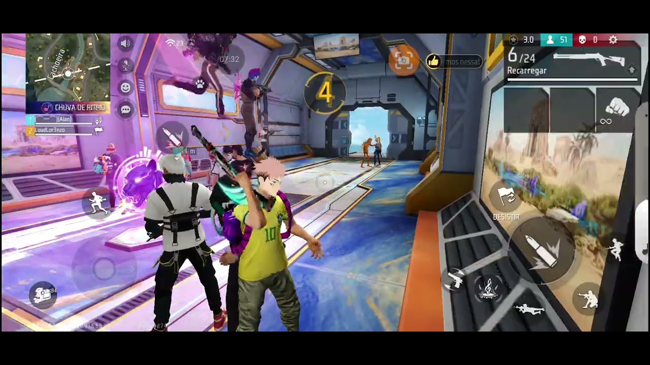 Jogando ff vms fazer eu pegando mestre de honra.