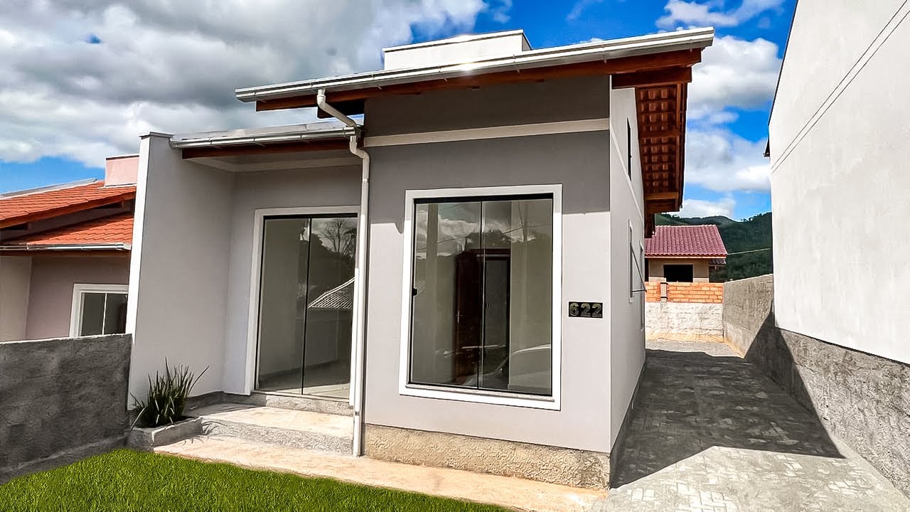 CASA ECONÔMICA COM 2 QUARTOS SENDO 1 SUÍTE MINHA CASA MINHA VIDA [ PROJETO MODERNO ]
