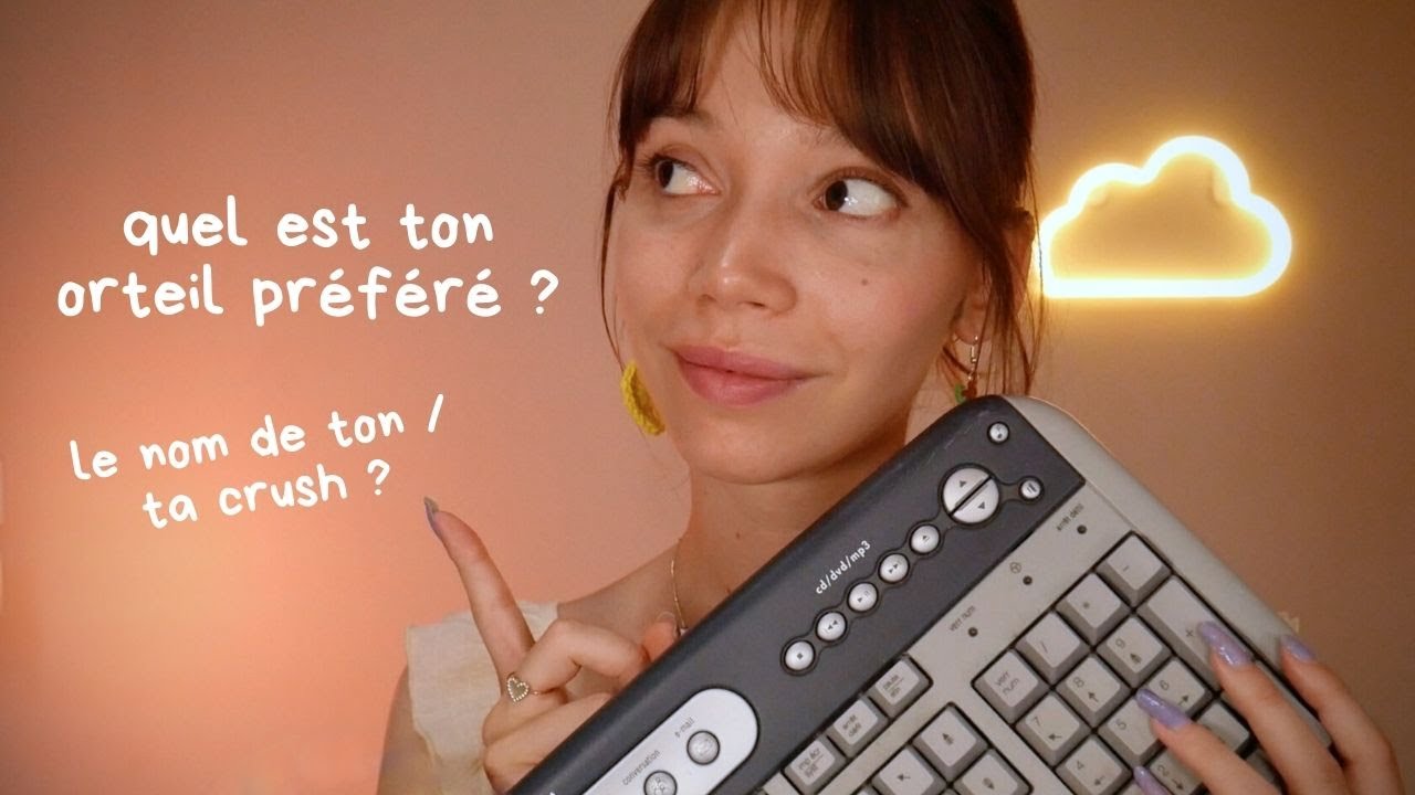 ASMR | Je te pose des questions absurdes et trop personnelles (clavier!!)