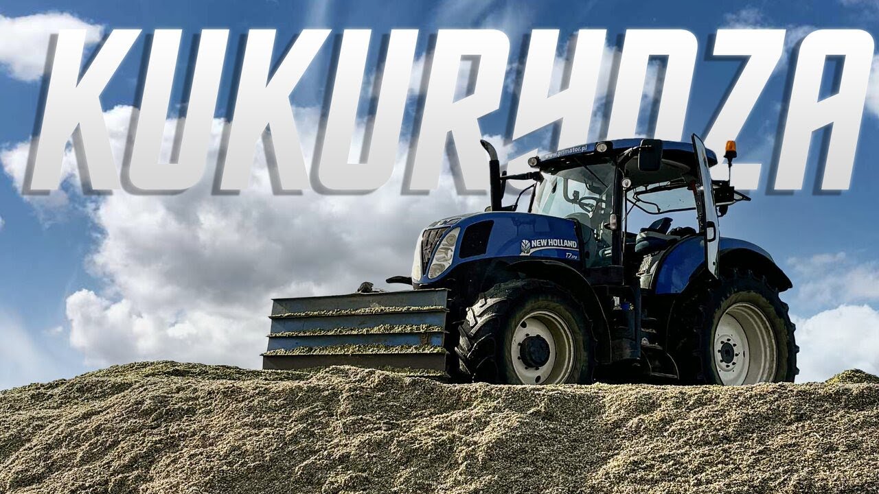 Ugniatanie Pryzmy NewHolland T7.170 I Ostatni Film z Kukurydzy 2025 I VLOG#60 I GR-Dzwonkowscy I